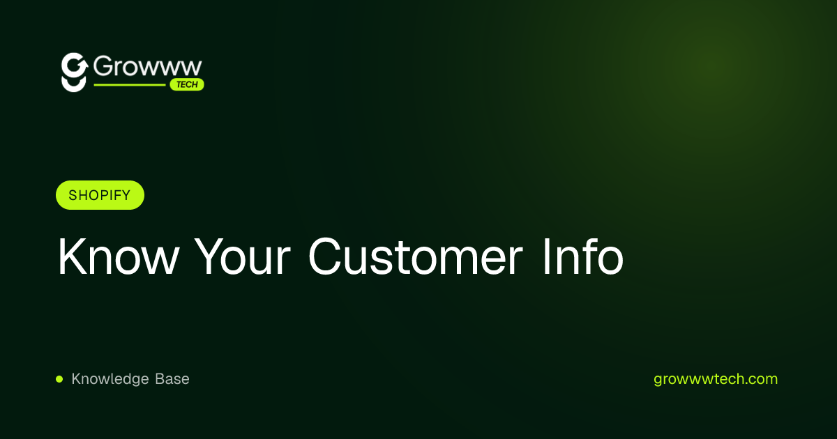 Know Your Customer Info