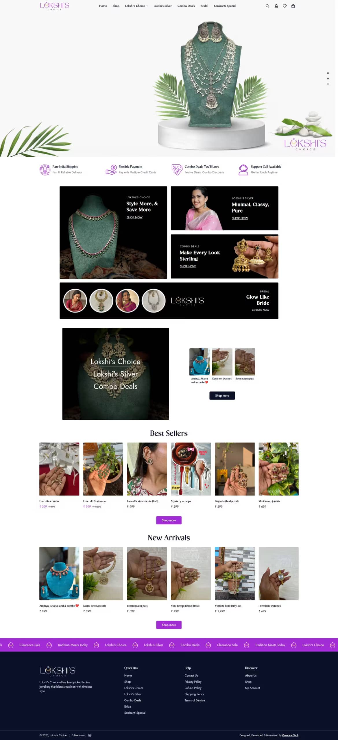 Lokshi’s Choice live store, built by Growww Tech
